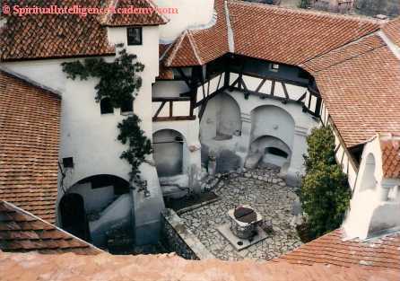 Bran Castle in Romania. great architecture, less Dracula. Illustration for a Collective Spiritual Intelligence article